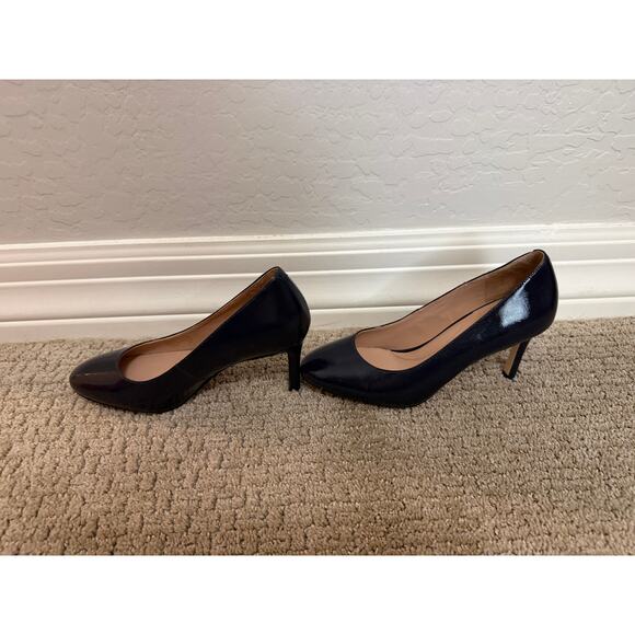 Cole Haan- Navy Blue patent leather heel- size 7 - Picture 7 of 10